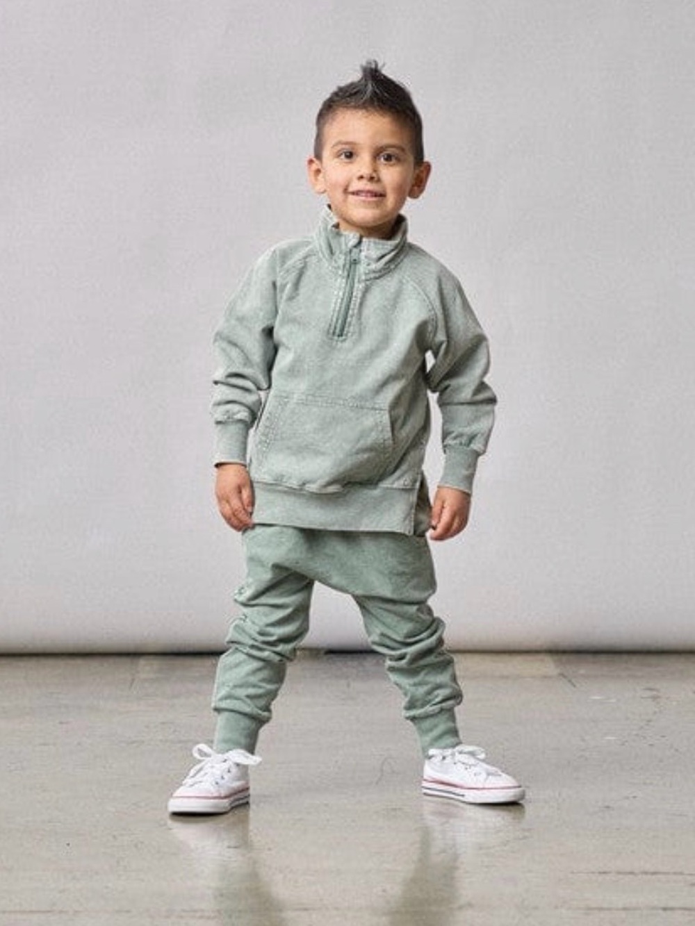 Little Bipsy Sage Green Kids Matching Set